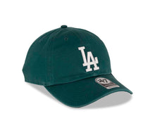 Load image into Gallery viewer, Los Angeles Dodgers '47 Brand MLB Clean Up Adjustable Cap Hat Dark Green Crown/Visor White Logo
