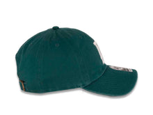 Load image into Gallery viewer, Los Angeles Dodgers '47 Brand MLB Clean Up Adjustable Cap Hat Dark Green Crown/Visor White Logo