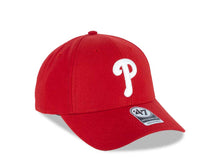 Load image into Gallery viewer, Philadelphia Phillies '47 Brand MLB MVP Adjustable Cap Hat Red Crown/Visor White Logo