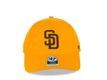 Load image into Gallery viewer, San Diego Padres '47 MLB MVP Adjustable Cap Hat Gold Crown/Visor Dark Brown Logo