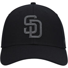 Load image into Gallery viewer, San Diego Padres '47 MLB MVP Adjustable Cap Hat Black Crown/Visor Dark Gray Logo