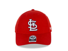 Load image into Gallery viewer, St. Louis Cardinals '47 Brand MLB MVP Adjustable Cap Hat Red Crown/Visor White/Navy Logo