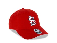 Load image into Gallery viewer, St. Louis Cardinals '47 Brand MLB MVP Adjustable Cap Hat Red Crown/Visor White/Navy Logo