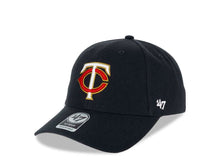 Load image into Gallery viewer, Minnesota Twins '47 MLB MVP Adjustable Cap Hat Navy Crown/Visor Team Color Logo