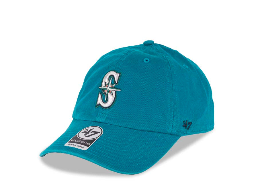 Seattle Mariners '47 Brand MLB Clean Up Adjustable Cap Hat Teal