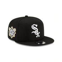 Load image into Gallery viewer, Chicago White Sox New Era MLB 9FIFTY 950 Snapback Cap Hat Black Crown/Visor White Logo Jackie Robinson Day Side Patch