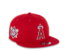 Load image into Gallery viewer, Los Angeles Anaheim Angels New Era MLB 9FIFTY 950 Snapback Cap Hat Red Crown/Visor Team Color Logo Jackie Robinson Day Side Patch