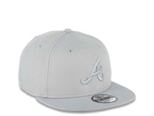 Load image into Gallery viewer, Atlanta Braves New Era MLB 9FIFTY 950 Snapback Color Pack Cap Hat Medium Silver Crown/Visor Medium Silver Logo