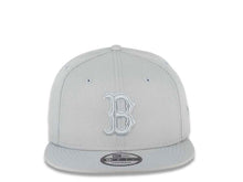 Load image into Gallery viewer, Boston Red Sox New Era MLB 9FIFTY 950 Snapback Color Pack Cap Hat Medium Silver Crown/Visor Medium Silver Logo