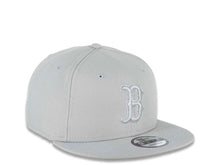Load image into Gallery viewer, Boston Red Sox New Era MLB 9FIFTY 950 Snapback Color Pack Cap Hat Medium Silver Crown/Visor Medium Silver Logo