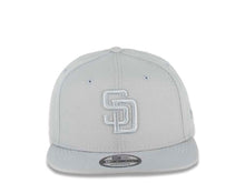 Load image into Gallery viewer, San Diego Padres New Era MLB 9FIFTY 950 Snapback Color Pack Cap Hat Medium Silver Crown/Visor Medium Silver Logo