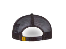 Load image into Gallery viewer, San Diego Padres New Era MLB 9FIFTY 950 Tonal Band Mesh Trucker Snapback Cap Hat Brown Crown/Visor Yellow/White Logo