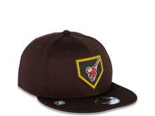 Load image into Gallery viewer, San Diego Padres New Era MLB 9FIFTY 950 2022 Clubhouse Snapback Cap Hat Brown Crown/Visor Team Color “Friar” Logo
