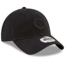 Load image into Gallery viewer, Chicago Cubs New Era MLB 9TWENTY 920 Adjustable Cap Hat Black Crown/Visor Black Logo