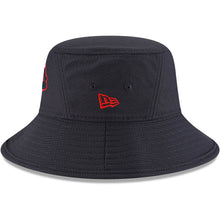 Load image into Gallery viewer, Atlanta Braves New Era MLB Bucket Cap Hat Navy Crown/Visor Navy/Red Tomahawk Axe Logo (2022 Batting Practice)