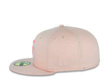 Load image into Gallery viewer, San Diego Padres New Era MLB 59FIFTY 5950 Fitted Cap Hat Blush Sky Crown/Visor Pink Glow/Pink Logo 25th Anniversary Side Patch Pink Glow UV