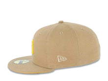 Load image into Gallery viewer, San Diego Padres New Era MLB 59FIFTY 5950 Fitted Cap Hat Khaki Crown/Visor White/Yellow Logo 1992 All-Star Game Side Patch Yellow UV