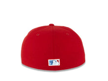 Load image into Gallery viewer, San Diego Padres New Era MLB 59FIFTY 5950 Fitted Cap Hat Red Crown/Visor White/Sky Blue Logo 25th Anniversary Side Patch Sky Blue UV