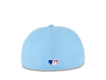 Load image into Gallery viewer, San Diego Padres New Era MLB 59FIFTY 5950 Fitted Cap Hat Doscientos Blue Crown/Visor White/Orange Logo 1998 World Series Side Patch Orange UV