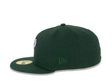 Load image into Gallery viewer, San Diego Padres New Era MLB 59FIFTY 5950 Fitted Cap Hat Dark Green Crown/Visor Light Purple/White Logo 40th Anniversary Side Patch Light Purple UV