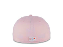 Load image into Gallery viewer, San Diego Padres New Era MLB 59FIFTY 5950 Fitted Cap Hat Pink Crown/Visor Pink Glow/White “Friar” Logo 40th Anniversary Side Patch Pink Glow UV