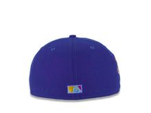 Load image into Gallery viewer, San Diego Padres New Era MLB 59FIFTY 5950 Fitted Cap Hat Light Royal Crown/Visor Sky Blue/Cheviot Gold Logo 1992 All-Star Game Side Patch Purple UV