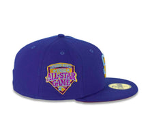 Load image into Gallery viewer, San Diego Padres New Era MLB 59FIFTY 5950 Fitted Cap Hat Light Royal Crown/Visor Sky Blue/Cheviot Gold Logo 1992 All-Star Game Side Patch Purple UV