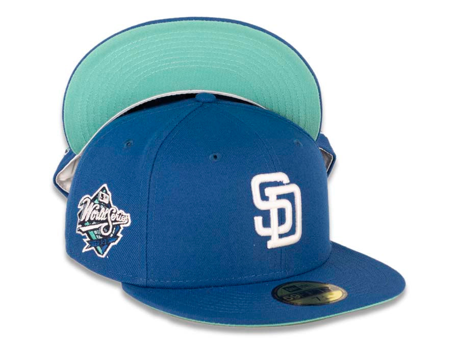 San Diego Padres Fitted New Era 59Fifty 1998 World Series Teal Cap