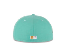 Load image into Gallery viewer, San Diego Padres New Era MLB 59FIFTY 5950 Fitted Cap Hat Clear Mint Crown/Visor Bronze “Friar” Logo 40th Anniversary Side Patch Sky Blue UV