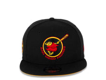 Load image into Gallery viewer, San Diego Padres New Era MLB 9FIFTY 950 Snapback Cap Hat Black Crown/Visor Red/Yellow “Friar” Logo 1978 All-Star Game Side Patch Yellow UV