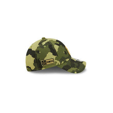 Load image into Gallery viewer, (Youth) New York Yankees New Era MLB 9FORTY 940 Kids Adjustable Cap Hat Camo Crown/Visor Camo Flag/Gold Logo (2022 Armed Forces Day)