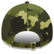 Load image into Gallery viewer, San Diego Padres New Era MLB 9TWENTY 920 Adjustable Cap Hat Camo Crown/Visor Camo Flag/Gold Logo (2022 Armed Forces Day)
