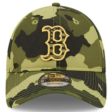 Load image into Gallery viewer, Boston Red Sox New Era MLB 9TWENTY 920 Adjustable Cap Hat Camo Crown/Visor Camo Logo (2022 Armed Forces Day)