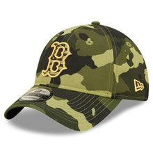 Load image into Gallery viewer, Boston Red Sox New Era MLB 9TWENTY 920 Adjustable Cap Hat Camo Crown/Visor Camo Logo (2022 Armed Forces Day)