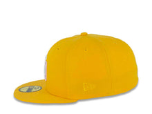 Load image into Gallery viewer, San Diego Padres New Era MLB 59FIFTY 5950 Fitted Cap Hat A Gold Crown/Visor White/Pink Logo 2016 All-Star Game Side Patch Pink UV