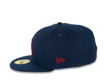 Load image into Gallery viewer, San Diego Padres New Era MLB 59FIFTY 5950 Fitted Cap Hat Oceanside Navy Crown/Visor Cardinal Retro Logo 1978 All-Star Game Side Patch Cardinal UV