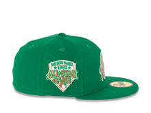 Load image into Gallery viewer, San Diego Padres New Era MLB 59FIFTY 5950 Fitted Cap Hat Green Crown/Visor Light Bronze/White/Green "Baseball Club" Logo 1992 All-Star Game Side Patch Light Bronze UV