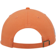 Load image into Gallery viewer, New York Yankees '47 MLB Clean Up Adjustable Cap Hat Orange Crown/Visor White Logo 2008 All-Star Game Side Patch Sky Blue UV