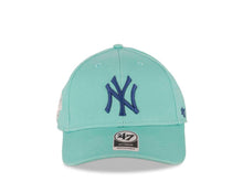 Load image into Gallery viewer, New York Yankees '47 MLB MVP Adjustable Cap Hat Green Crown/Visor Blue Logo