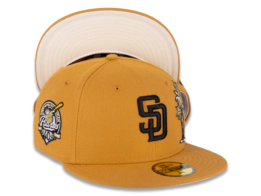 San Diego Padres 40th Anniversary Black White Gold 59Fifty Fitted Hat by  MLB x New Era