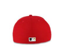 Load image into Gallery viewer, San Diego Padres New Era MLB 59FIFTY 5950 Fitted Cap Hat Red Crown/Visor Black/Chrome White Baseball Clube Cooperstown Retro Logo 1998 World Series Side Patch Chrome White UV