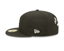 Load image into Gallery viewer, Pittsburgh Pirates New Era MLB 59FIFTY 5950 Fitted Cap Hat Black Crown/Visor Team Color Logo with 5x Crown Rose (Crown Champs)
