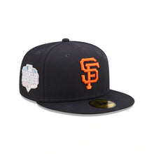 Load image into Gallery viewer, San Francisco Giants New Era MLB 59FIFTY 5950 Fitted Cap Hat Black Crown/Visor Team Color Logo 2012 World Series Side Patch Pink UV (Pop Sweat)