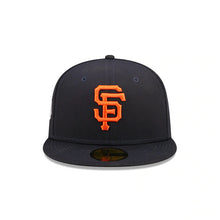 Load image into Gallery viewer, San Francisco Giants New Era MLB 59FIFTY 5950 Fitted Cap Hat Black Crown/Visor Team Color Logo 2012 World Series Side Patch Pink UV (Pop Sweat)
