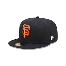 Load image into Gallery viewer, San Francisco Giants New Era MLB 59FIFTY 5950 Fitted Cap Hat Black Crown/Visor Team Color Logo 2012 World Series Side Patch Pink UV (Pop Sweat)
