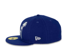 Load image into Gallery viewer, Los Angeles Dodgers New Era MLB 59FIFTY 5950 Fitted Cap Hat Royal Blue Crown/Visor Team Color Logo with Palm Trees 2022 All-Star Game Side Patch (2022 All-Star Game Fan Pack)
