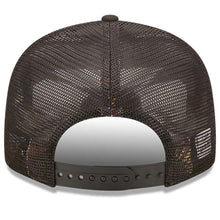 Load image into Gallery viewer, Oakland Athletics New Era MLB 9FIFTY 950 Mesh Trucker Snapback Cap Hat Black Crown/Visor Metallic Gold Logo with Star 2022 All-Star Game Side Patch (2022 All-Star Game On-Field)