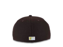 Load image into Gallery viewer, San Diego Padres New Era MLB 59FIFTY 5950 Fitted Cap Hat Brown Crown/Visor Pink Logo With Metallic Gold/Pink Palm Trees 2016 All-Star Game Side Patch Pink UV