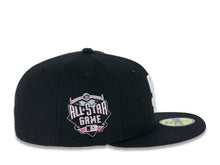 Load image into Gallery viewer, San Diego Padres New Era MLB 59FIFTY 5950 Fitted Cap Hat Black Crown/Visor White Logo With Pink Rose 2016 All-Star Game Side Patch Pink UV