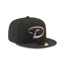 Load image into Gallery viewer, Arizona Diamondbacks New Era MLB 59FIFTY 5950 Fitted Cap Hat Black Crown/Visor Team Color Snake Logo